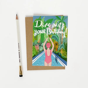 Glückwunschkarte "Dive in - It‘s your Birthday" / Lomond Paper Co.