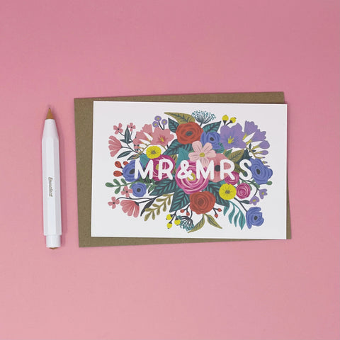 Hochzeitskarte "Mr & Mrs" / Lomond Paper Co.