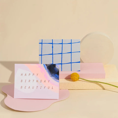 Karte „Happy Birthday Beautiful“ / Moglea