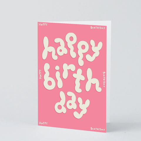 Grußkarte "Happy Birthday"/ Wrap