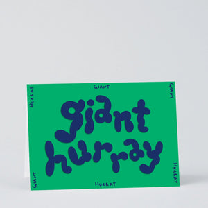 Grußkarte "Giant Hurray"/ Wrap