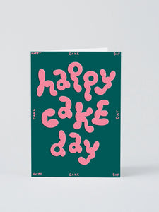 Grußkarte "Happy Cake Day"/ Wrap