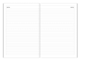 Diary 2023 - 2024 gestreift rosa & grün / Fabrique à la Carte