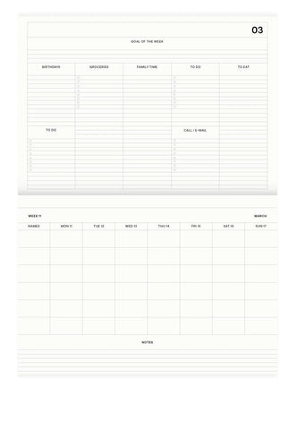 Family Planner 2024 Kreis / Fabrique à la Carte