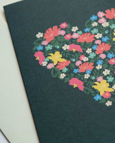 Grußkarte "Floral Heart" / Haferkorn & Sauerbrey