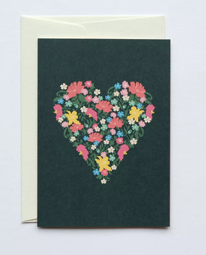 Grußkarte "Floral Heart" / Haferkorn & Sauerbrey