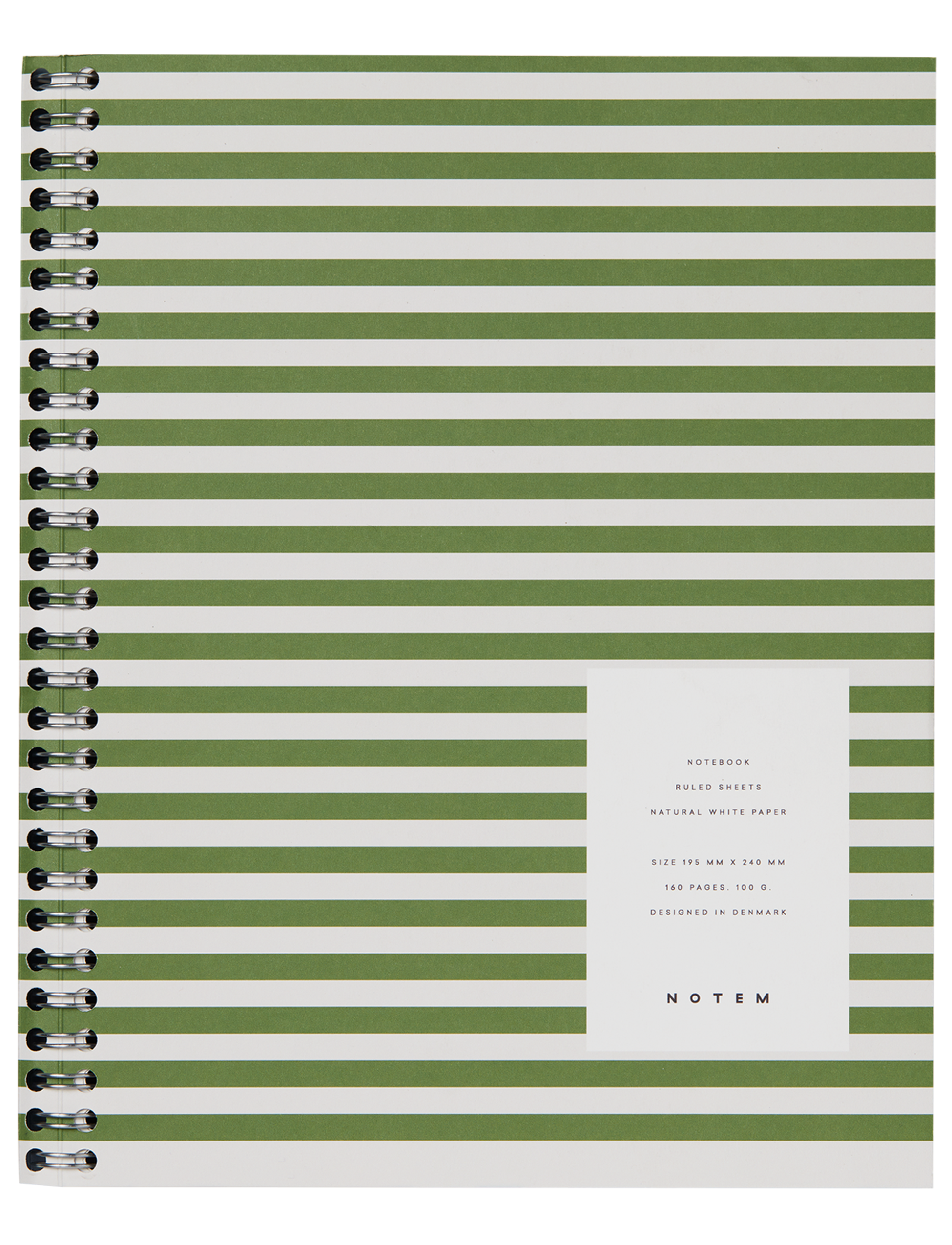 Spiral Notebook "Nela" Large Green / Notem