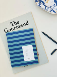 Notizbuch "Uma" Medium Blue Stripe / Notem