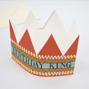 Partyhut-Karte "Birthday King" / Hadley