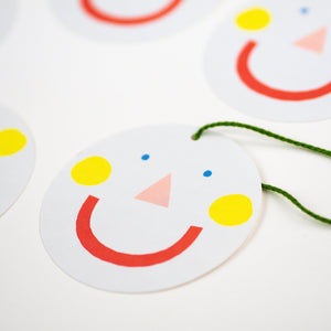 Geschenkanhänger "Smiley Face Gift Tags" Set 5-teilig / Hadley