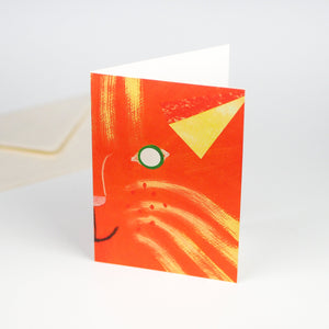 Grußkarte "Cat Mask" / Hadley