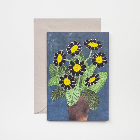 Grußkarte "Black Flowers" / Hadley