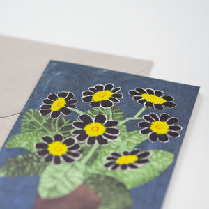 Grußkarte "Black Flowers" / Hadley
