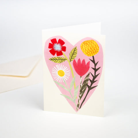 Grußkarte "Floral Heart" / Hadley