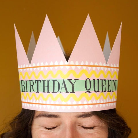 Partyhut-Karte "Birthday Queen" / Hadley