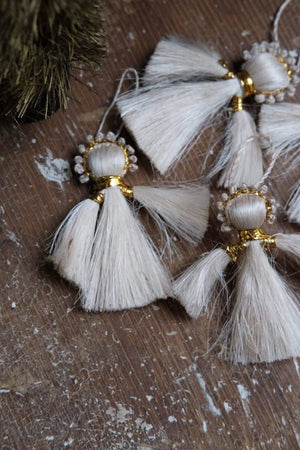Engelanhänger "Jute" 6-er Set / Afroart