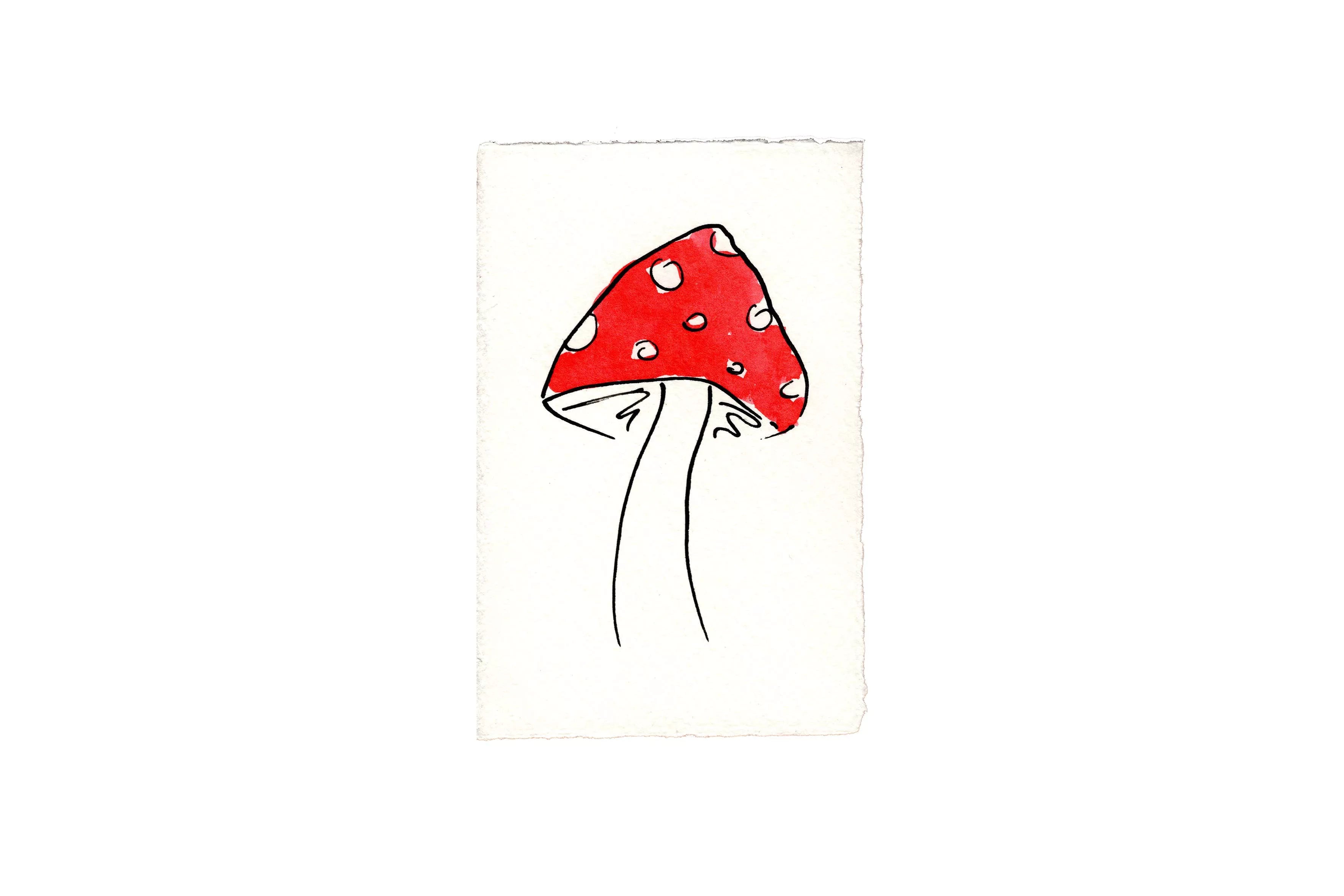 Klappkarte „Pilz“ / Scribble & Daub