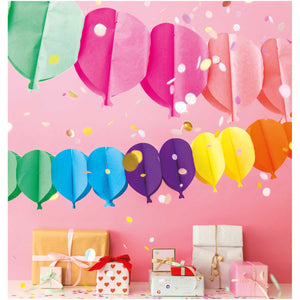 Wabenpapier Girlande „Luftballons“  / Rico Design