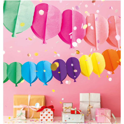 Wabenpapier Girlande „Luftballons“  / Rico Design