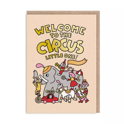 Geburtskarte "Circus"/ Ohh Deer
