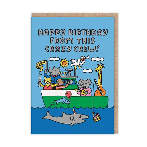 Glückwunschkarte "Crazy Crew"/ Ohh Deer