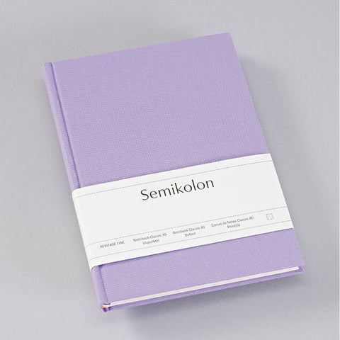 Notebook A5 Lilac dotted / Semikolon