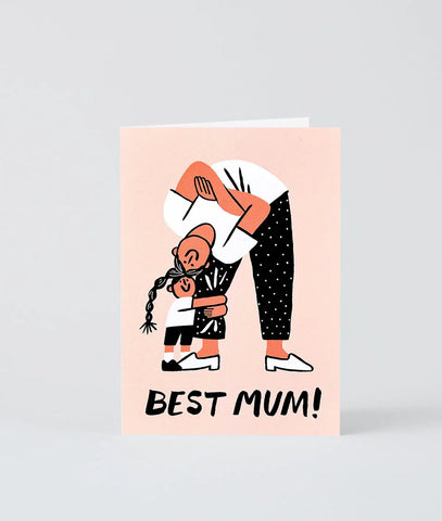 Glückwunschkarte "Best Mum" / Wrap