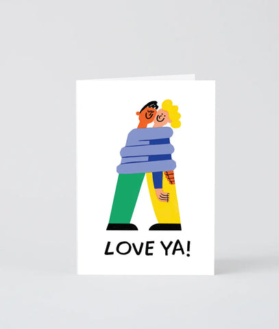 Glückwunschkarte "Love Ya" / Wrap