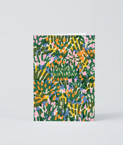 Grußkarte "Happy Birthday Meadow"/ Wrap
