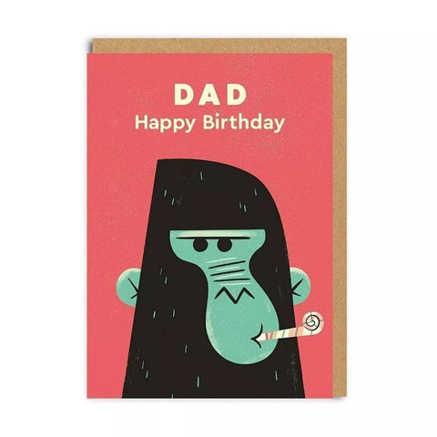 Glückwunschkarte "Dad Gorilla Birthday"/ Ohh Deer