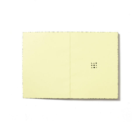 Notizbuch A6 "Spray Splash" Pale Yellow / Labobratori Notebooks