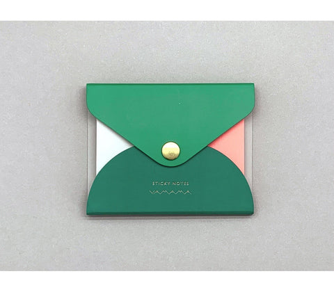 Sticky Notes mit Umschlag grün / Yamama Tokyo