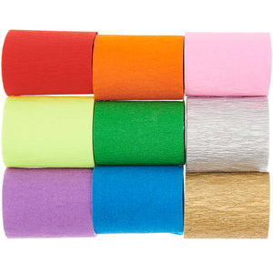 Kreppbänder  „regenbogen“ / Rico Design