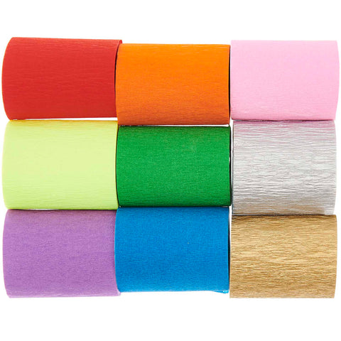 Kreppbänder  „regenbogen“ / Rico Design