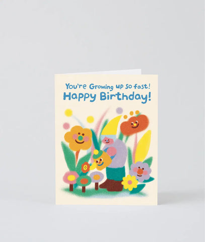 Glückwunschkarte "Growing Up Fast" / Wrap
