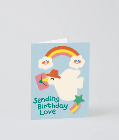 Glückwunschkarte "Sending Birthday Love" / Wrap