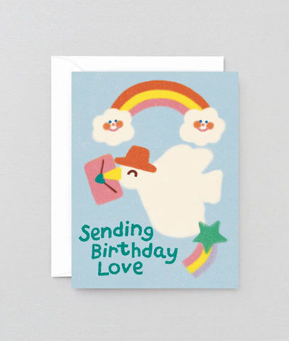 Glückwunschkarte "Sending Birthday Love" / Wrap