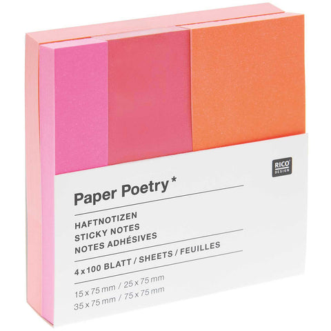 Haftnotizen „Sticky Notes“ Pink Groß / Rico Design