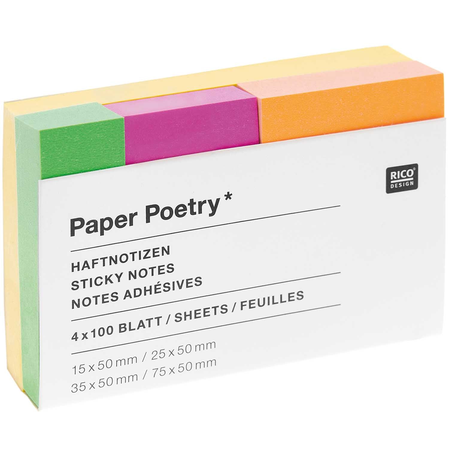 Haftnotizen „Sticky Notes Neon“ Klein / Rico Design