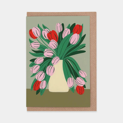 Grußkarte „Pink Tulips“ / Evermade