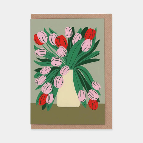 Grußkarte Pink Tulips / Evermade