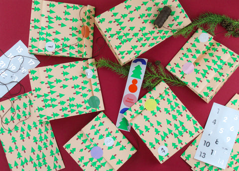 Geschenktüte S "Trees"  6 Stück / P&P