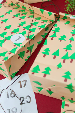 Geschenktüte S "Trees"  6 Stück / P&P