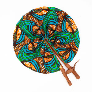 Stofffächer aus Ghana / AARVEN