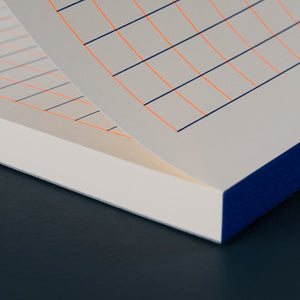 Notepad A5 „Squared" orange & blau / Le Typographe