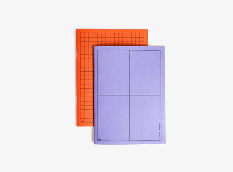 Notizbuch “booq“ purple-orange / Julie Joliat