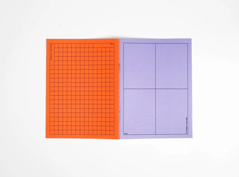 Notizbuch “booq“ purple-orange / Julie Joliat