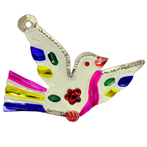 Mexikanischer Christbaumschmuck "Weißer Vogel" / P&P Finds