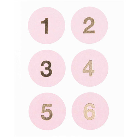 Adventskalendersticker Zahlen 1-24 Paper Poetry