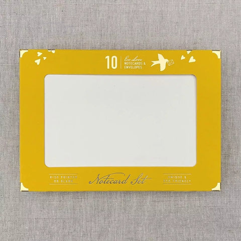 Briefkarte mit Umschlag 10er Set / gelb / Togethery